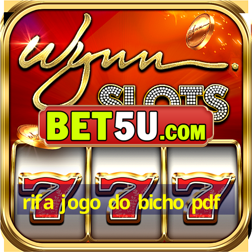 rifa jogo do bicho pdf